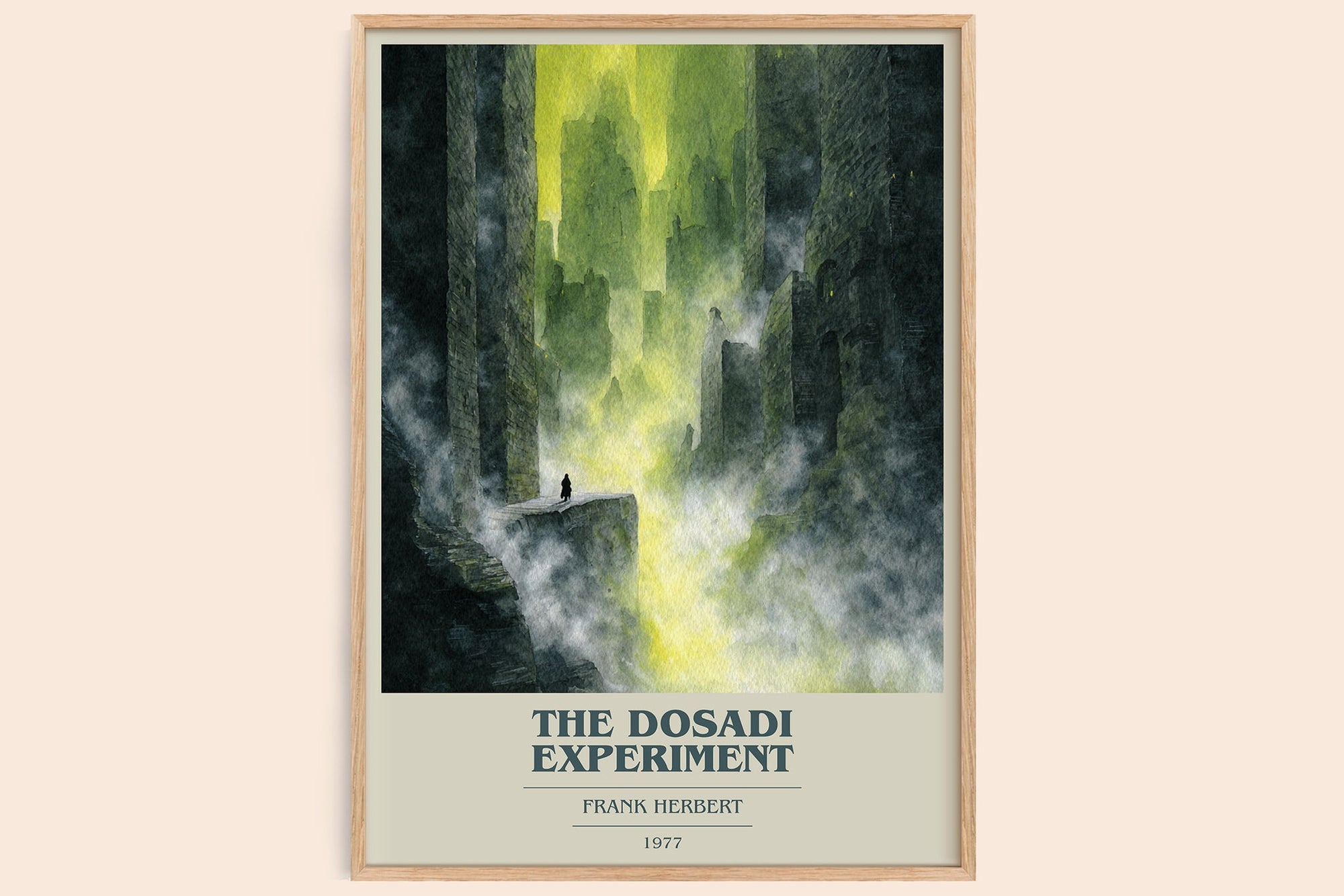 The Dosadi Experiment book cover book poster by Frank Herbert – framed literary art print
