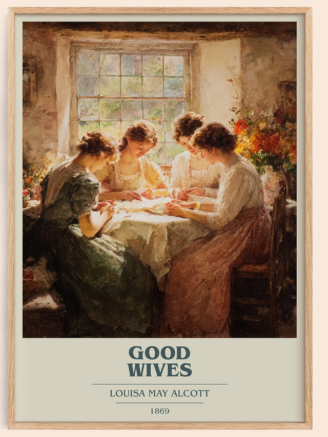 Good Wives Book Cover Poster by Louisa May Alcott