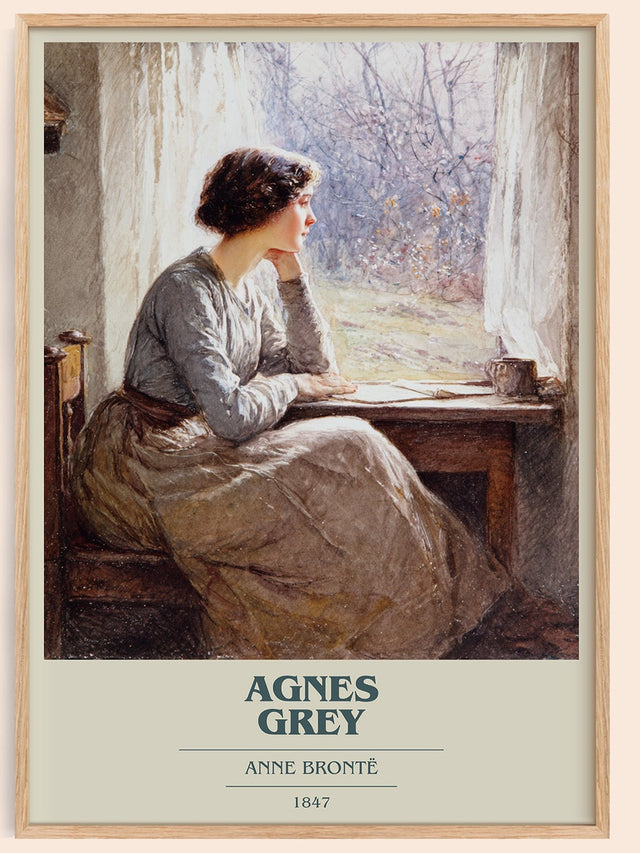 Agnes Grey Book Cover Poster by Anne Brontë