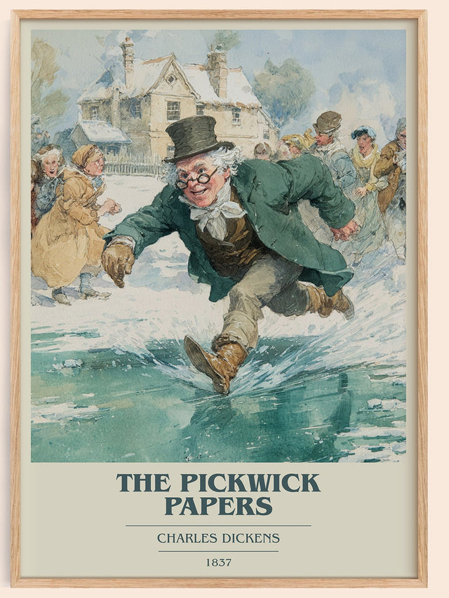 The Pickwick Papers Book Cover Poster by Charles Dickens