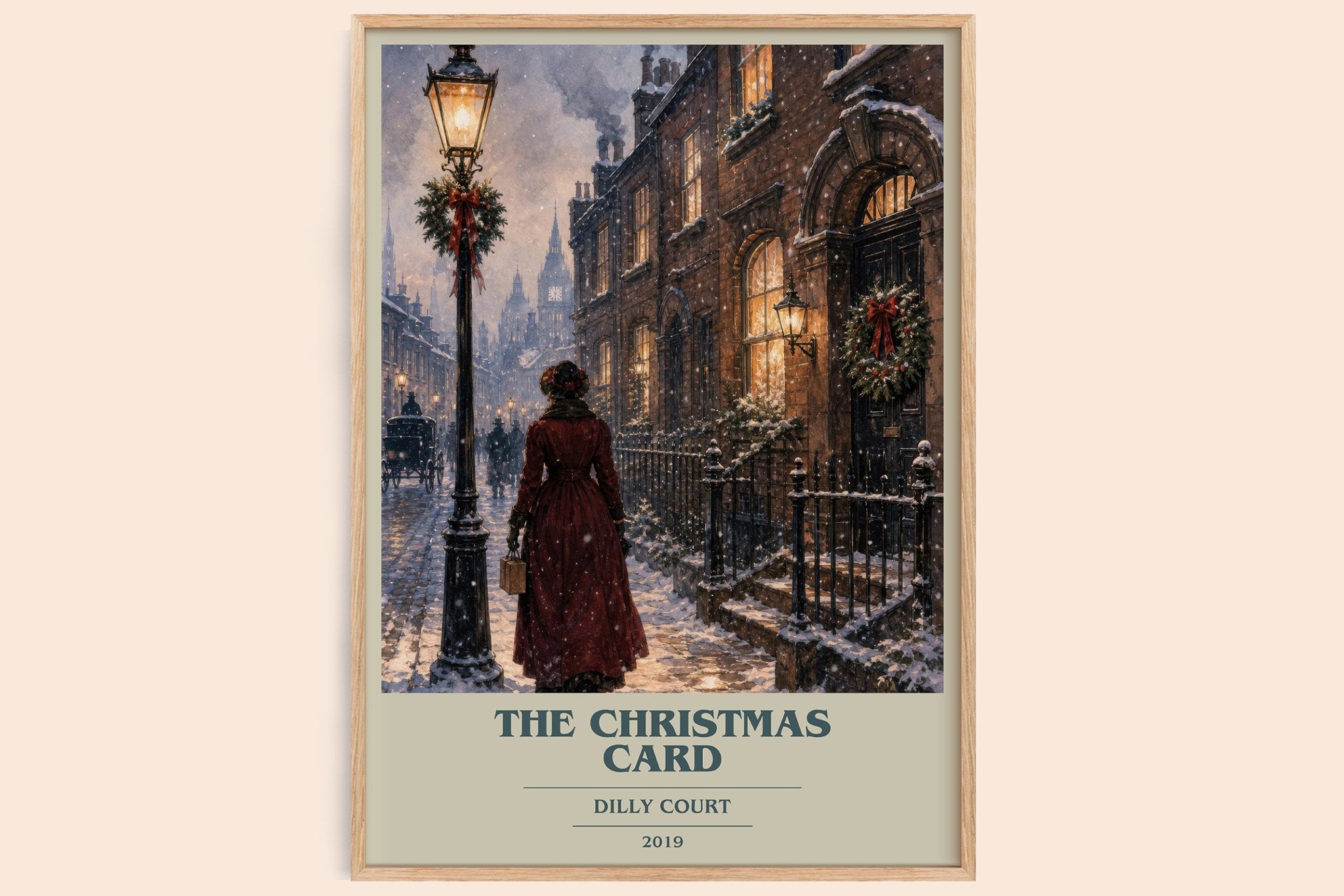 The Christmas Card Book Cover Poster by Dilly Court