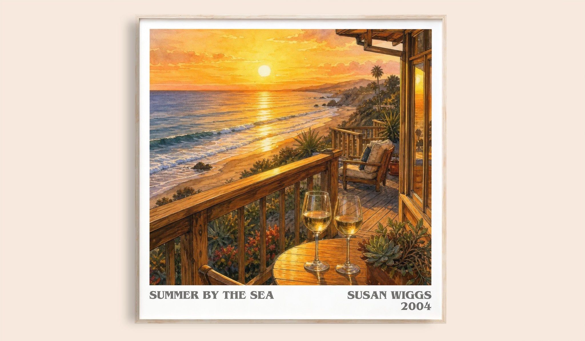 Summer by the Sea Literary Art Print by Susan Wiggs