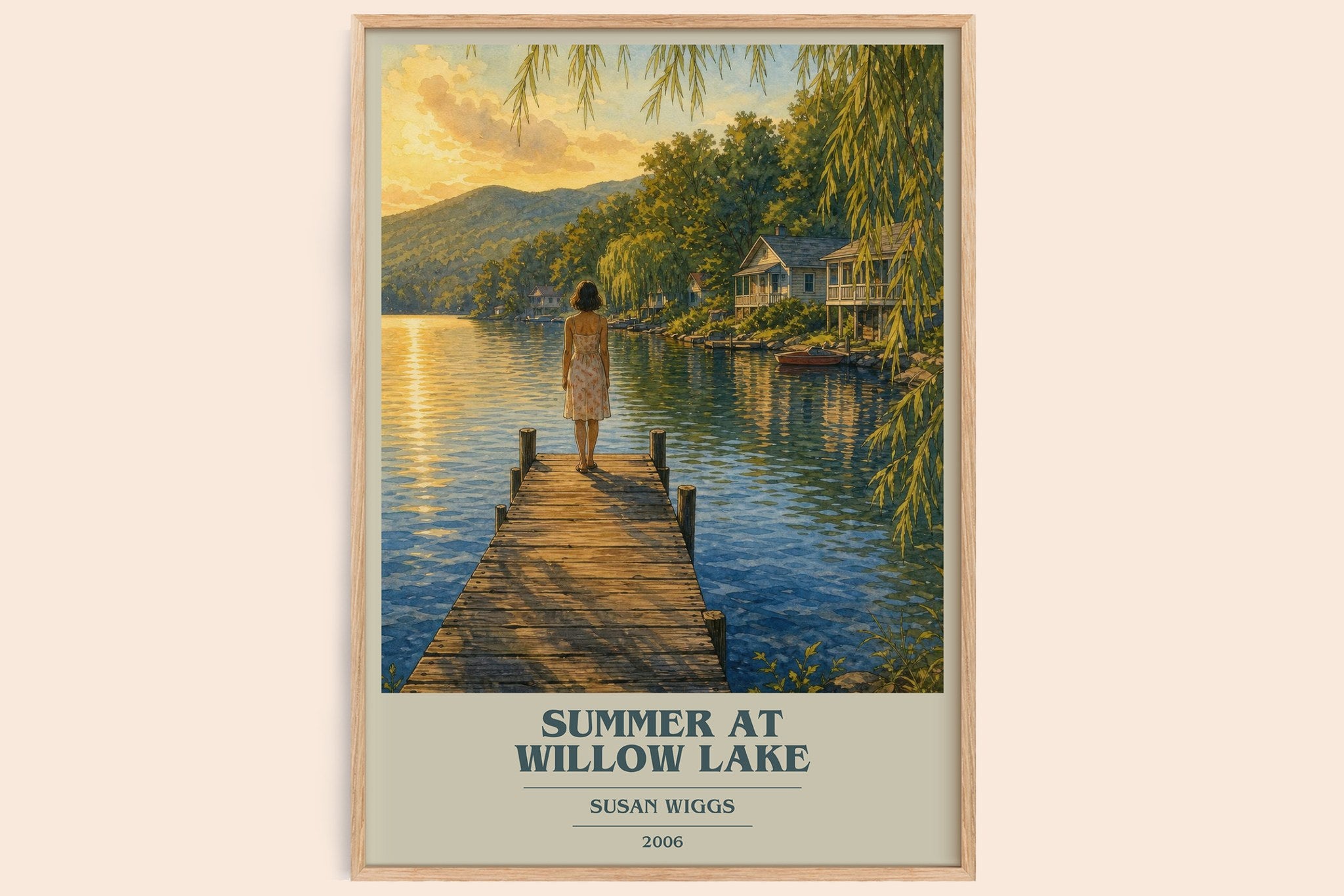 Summer at Willow Lake Book Cover Poster by Susan Wiggs