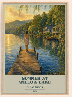 Summer at Willow Lake Book Cover Poster by Susan Wiggs – image 1