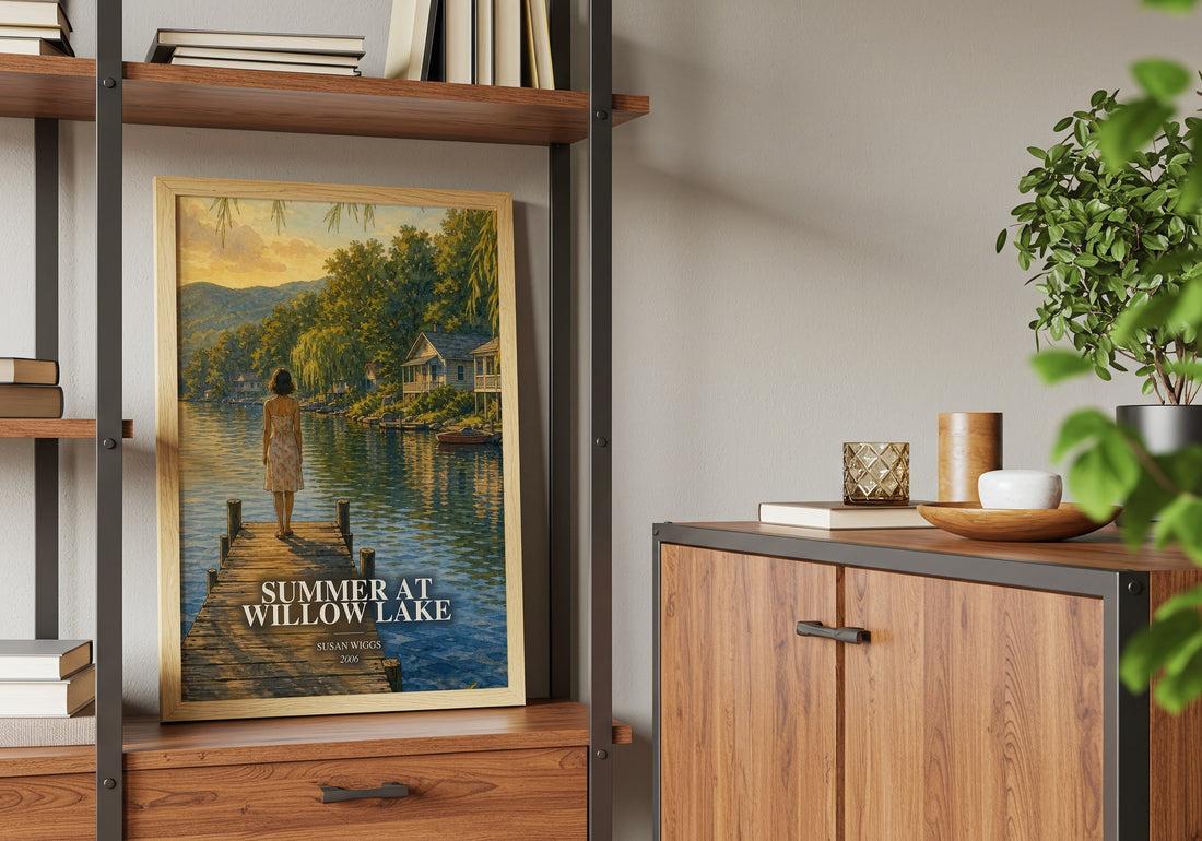 Summer at Willow Lake book watercolour illustration paper finish options – matte satin gloss