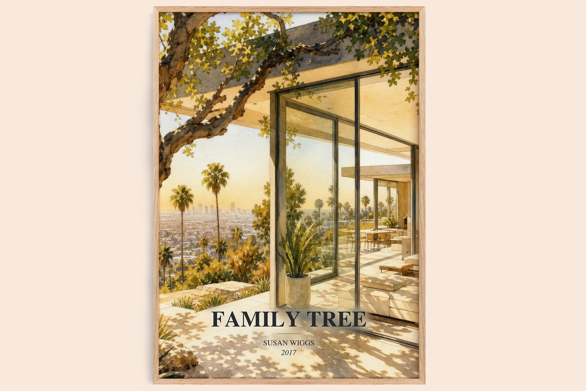 Family Tree Book Watercolour Illustration by Susan Wiggs