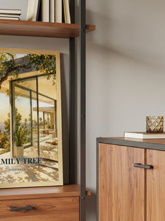 Family Tree book watercolour illustration paper finish options – matte satin gloss