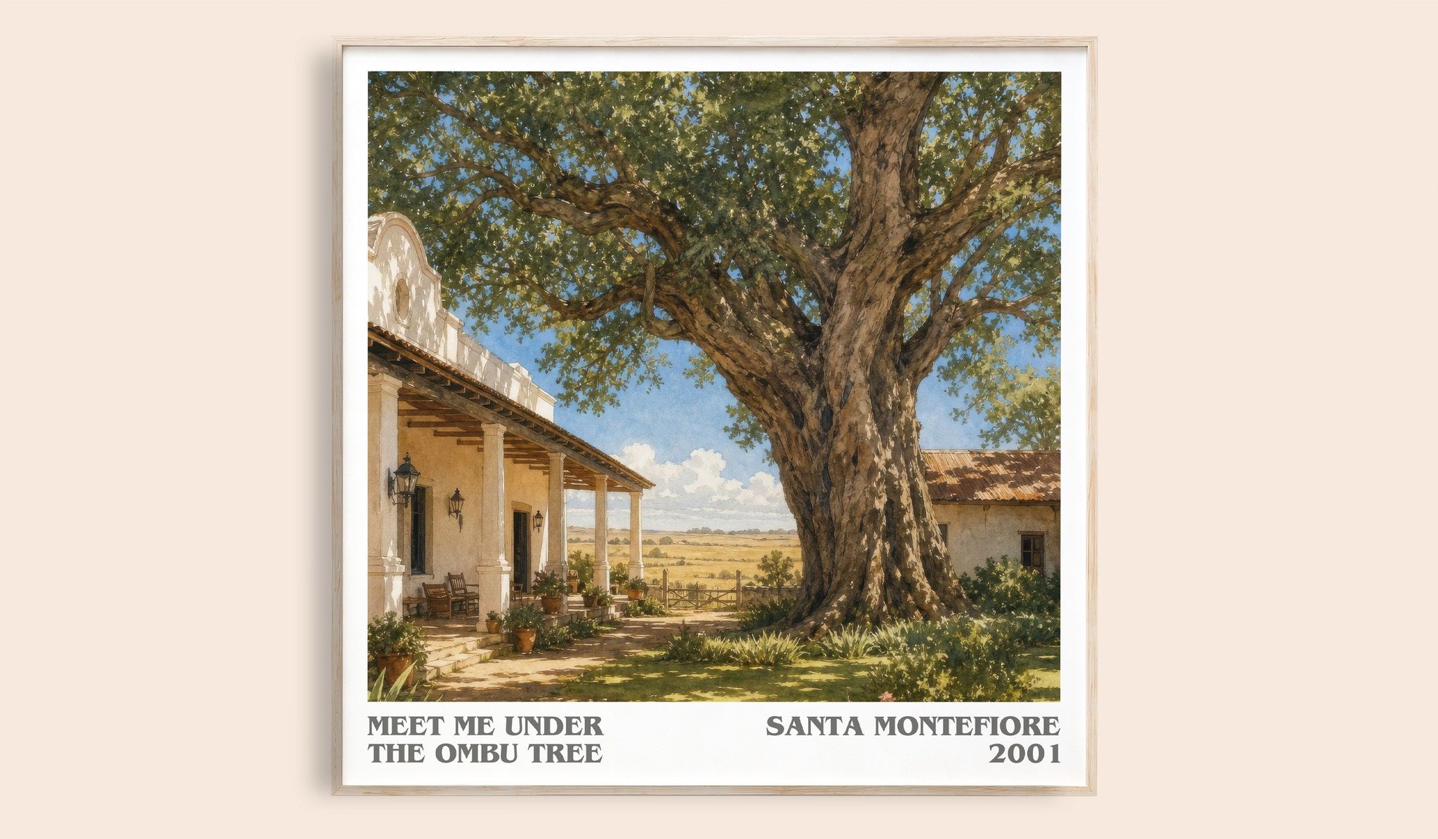 Meet Me Under the Ombu Tree Literary Art Print by Santa Montefiore
