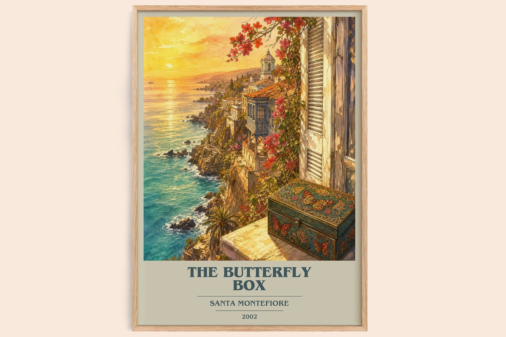 The Butterfly Box Book Cover Poster by Santa Montefiore