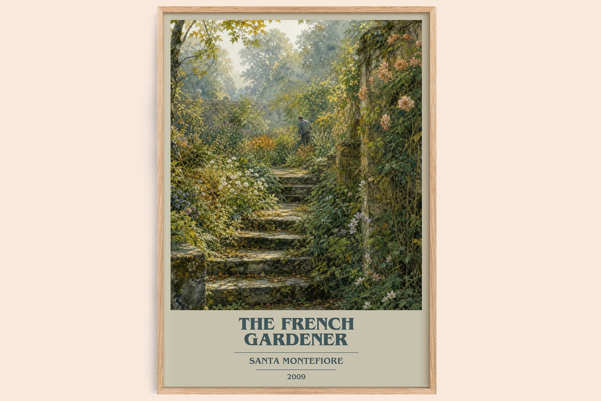 The French Gardener Book Cover Poster by Santa Montefiore