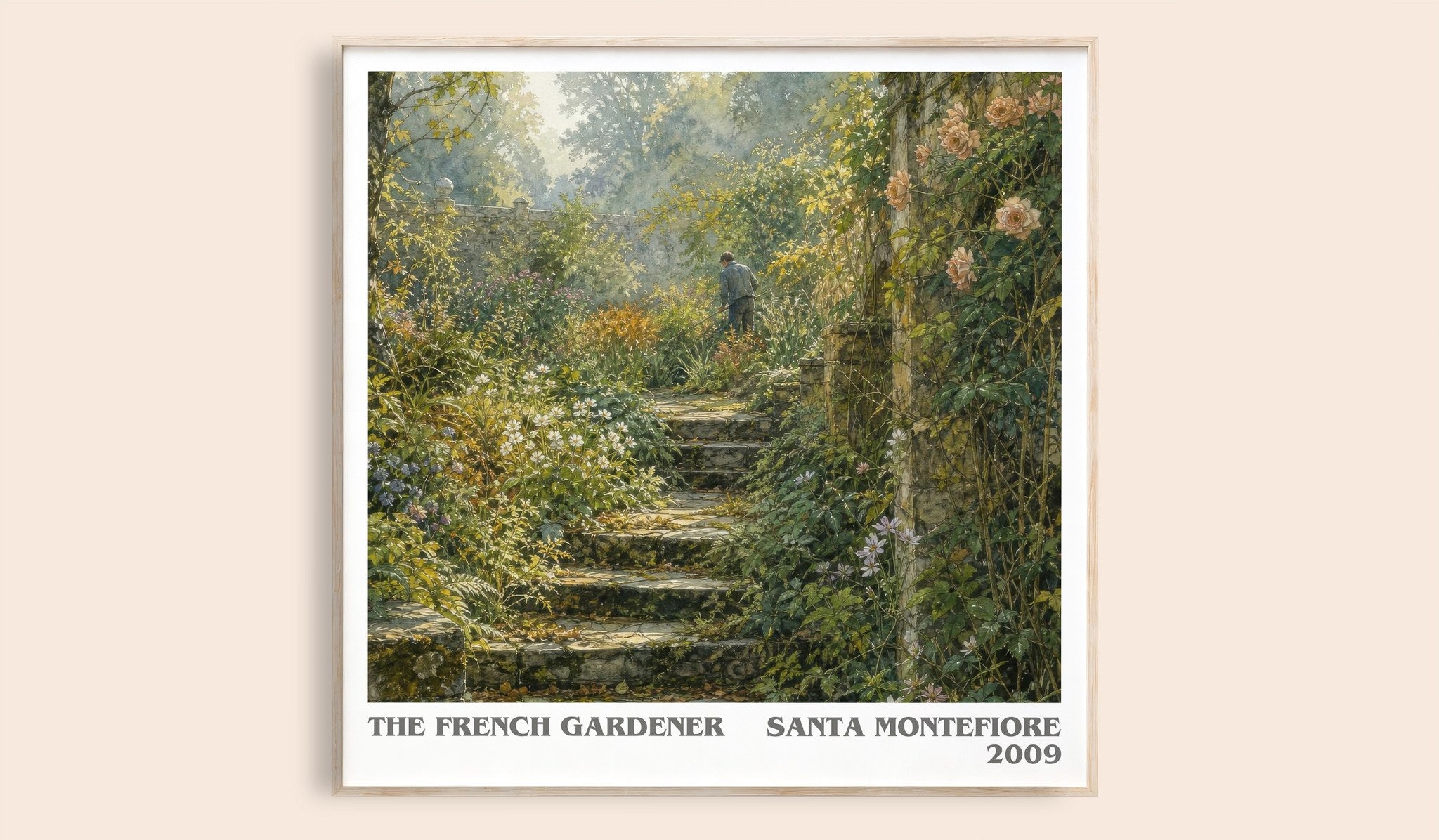 The French Gardener Literary Art Print by Santa Montefiore