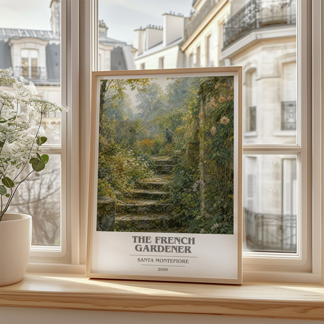 The French Gardener book cover poster colour and style options – Santa Montefiore book art