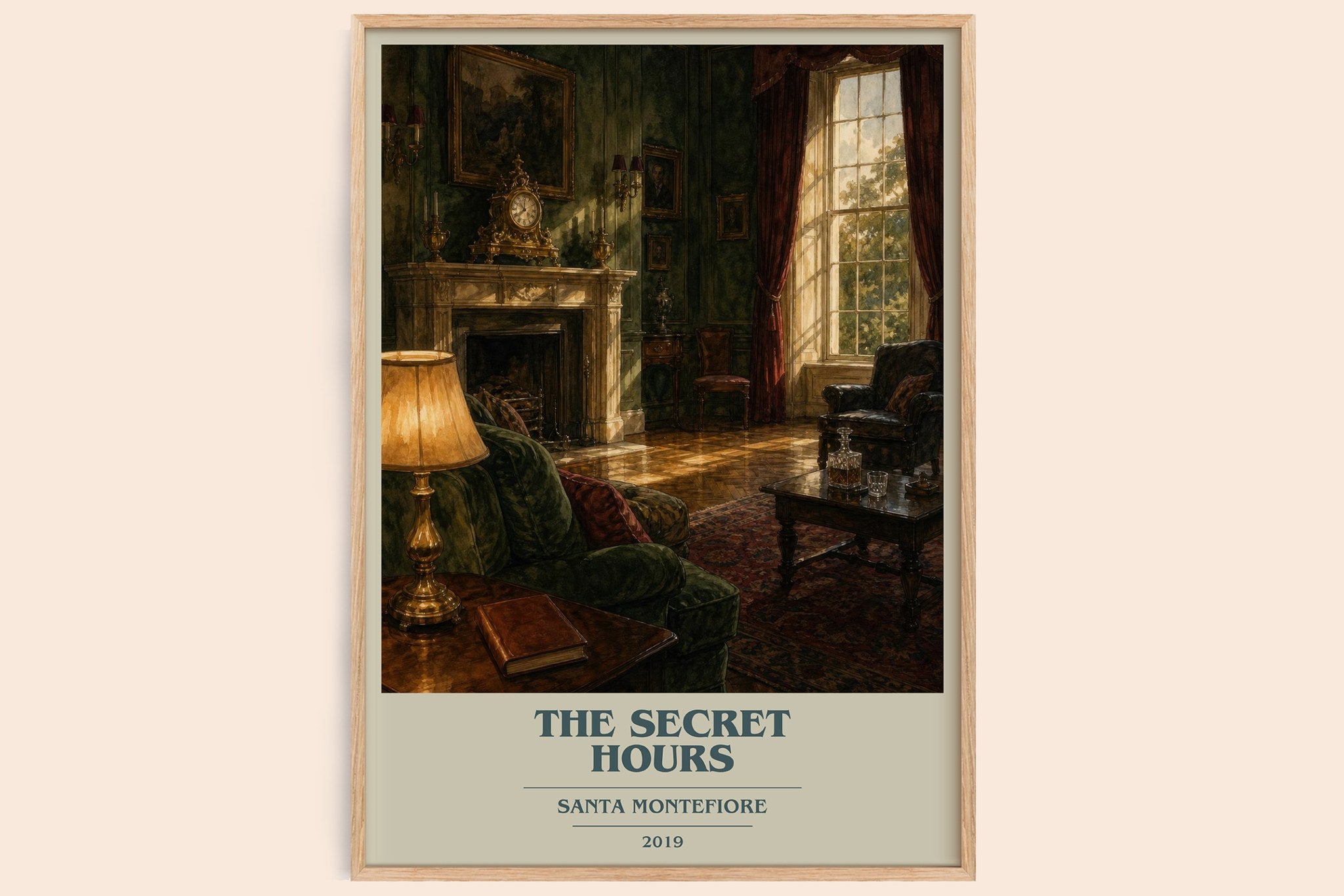 The Secret Hours Book Cover Poster by Santa Montefiore