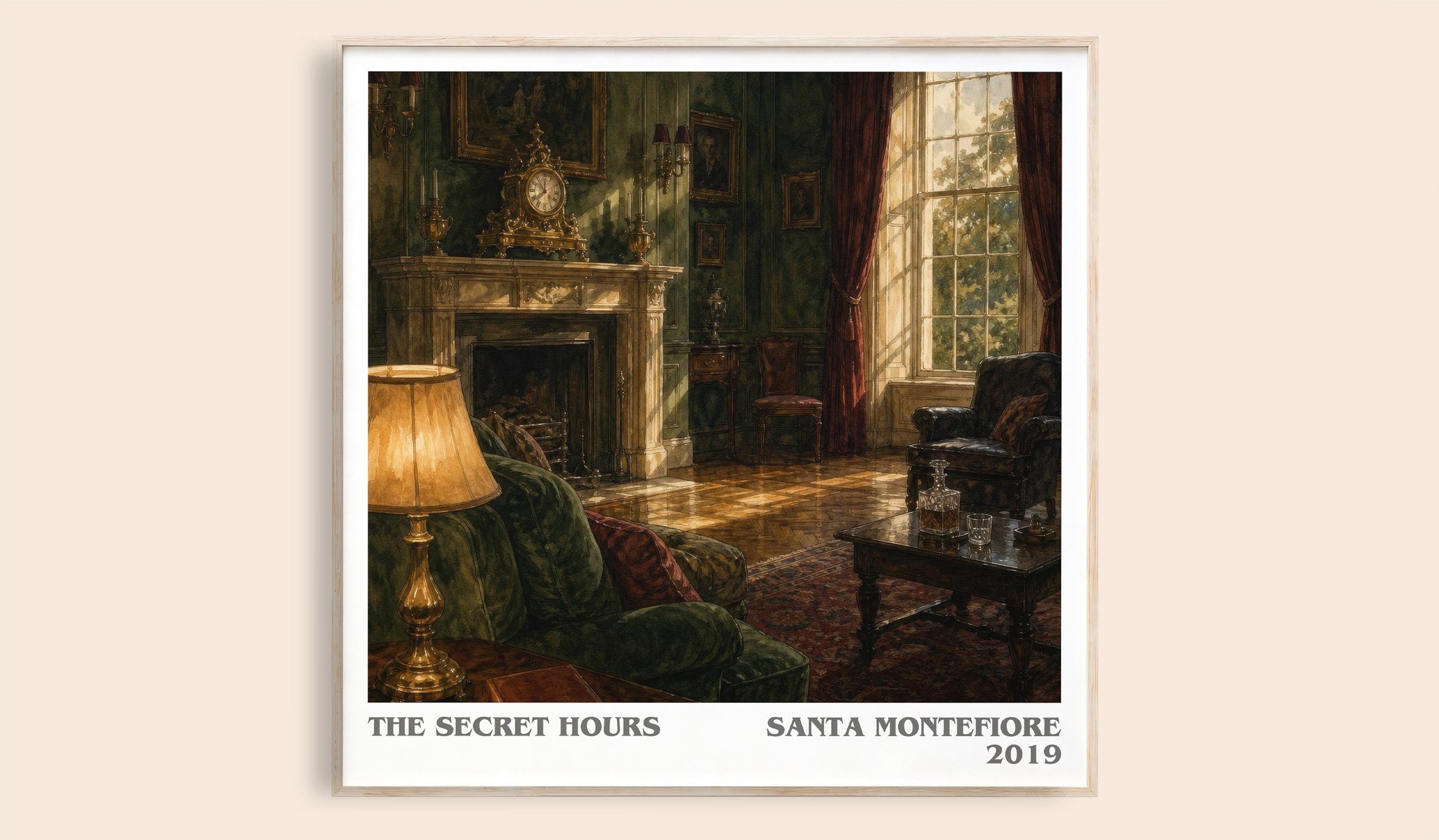 The Secret Hours Literary Art Print by Santa Montefiore