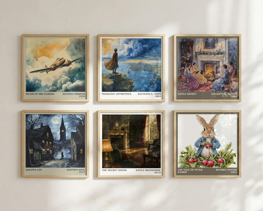 The Secret Hours literary art print colour and style options – Santa Montefiore book art
