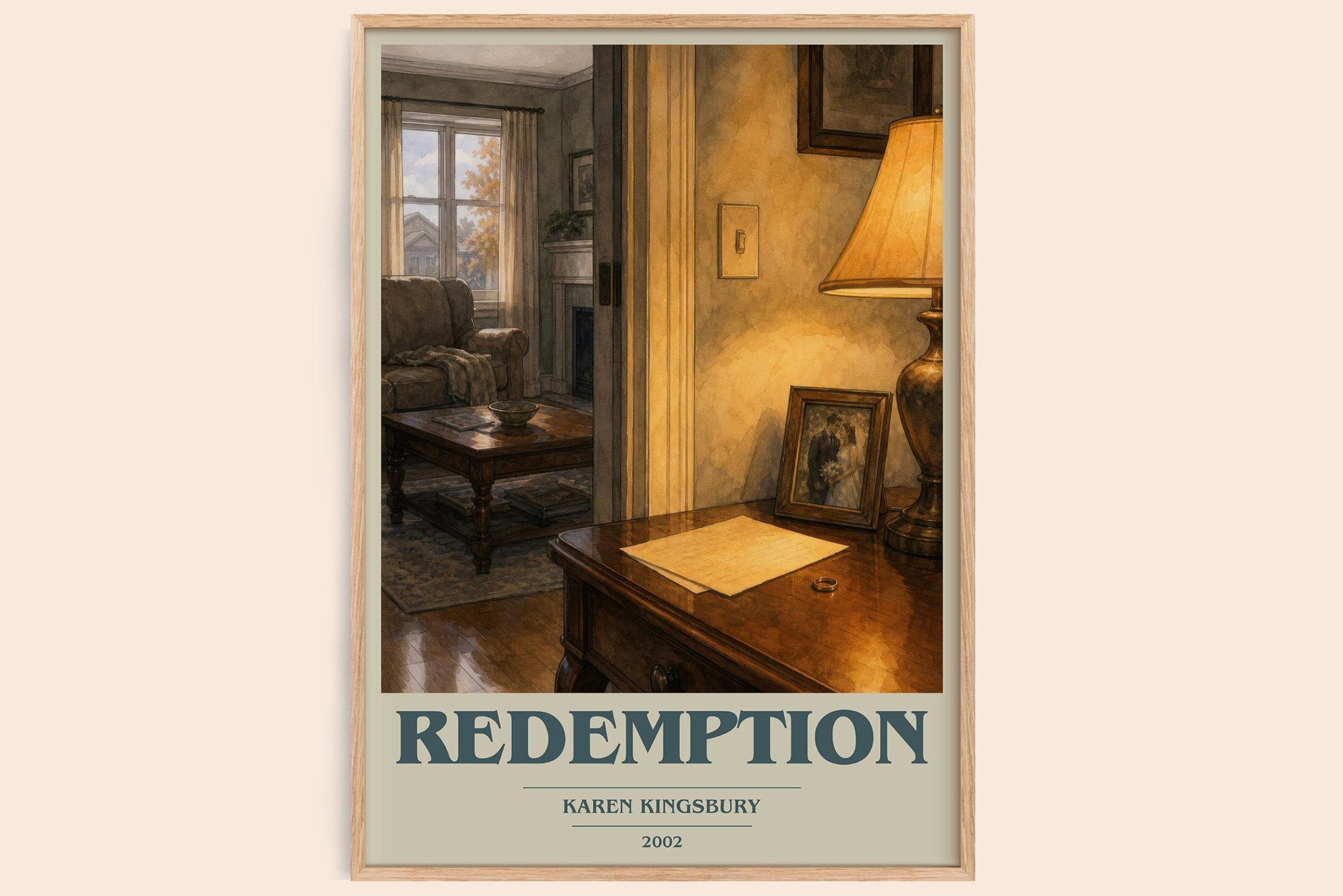 Redemption Book Cover Poster by Karen Kingsbury