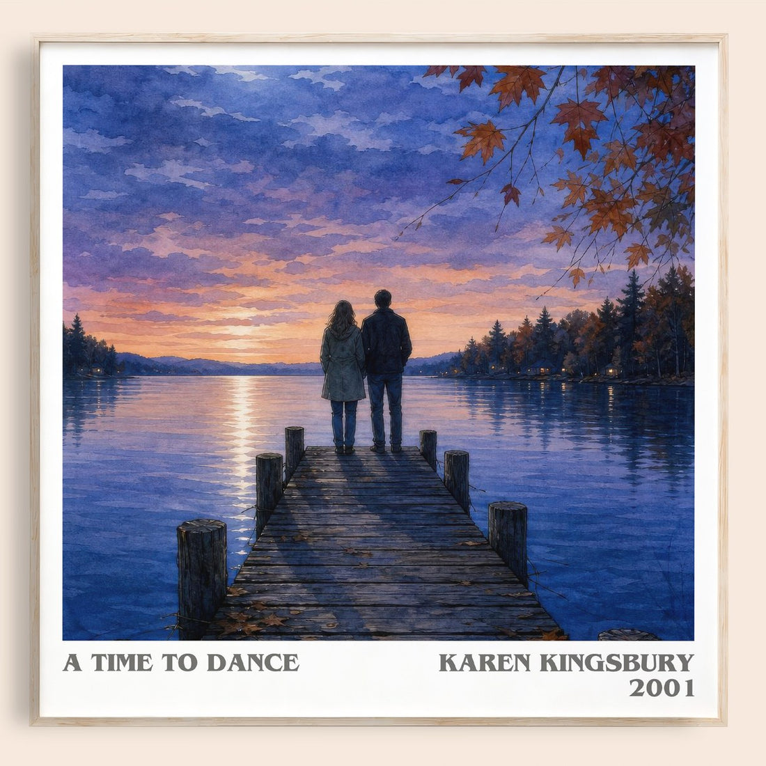 A Time to Dance literary book poster by Karen Kingsbury – framed literary art print