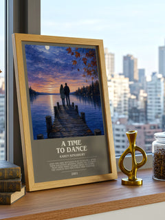 A Time to Dance bookish print framed by window – literary home decor