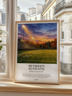 Between Sundays bookish poster colour and style options – Karen Kingsbury book art
