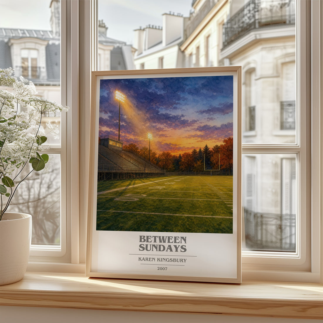 Between Sundays book cover poster colour and style options – Karen Kingsbury book art