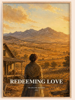 Redeeming Love watercolour book poster by Francine Rivers – framed literary art print