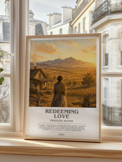 Redeeming Love bookish poster colour and style options – Francine Rivers book art