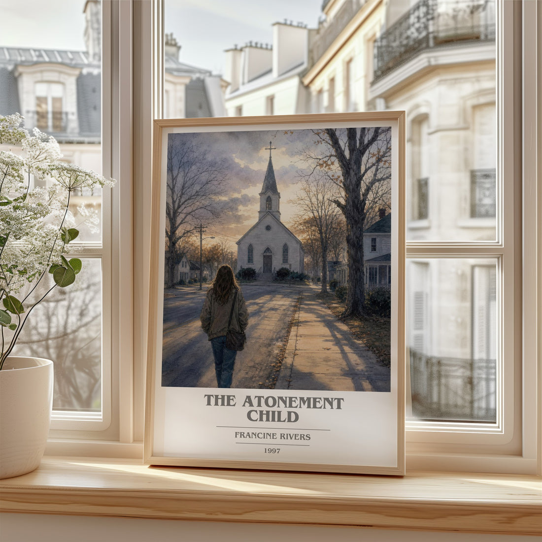 The Atonement Child book cover poster colour and style options – Francine Rivers book art