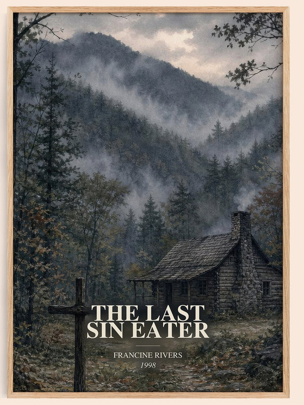 The Last Sin Eater watercolour book poster by Francine Rivers – framed literary art print