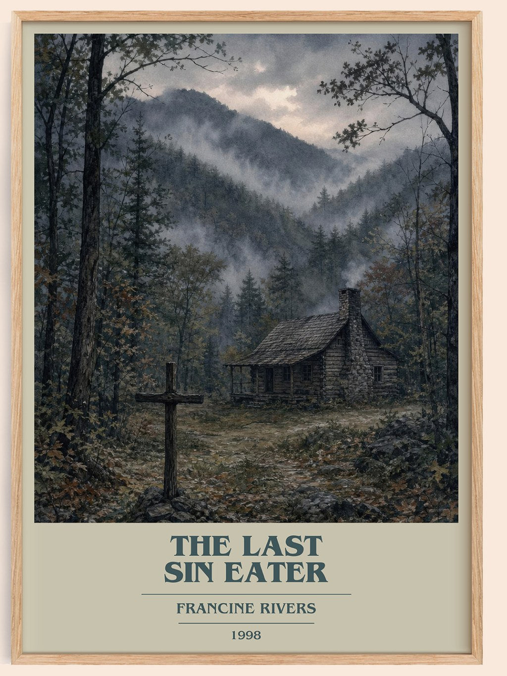 The Last Sin Eater book cover book poster by Francine Rivers – framed literary art print