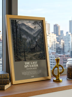 The Last Sin Eater bookish print framed by window – literary home decor