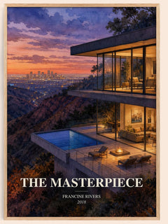 The Masterpiece watercolour book poster by Francine Rivers – framed literary art print