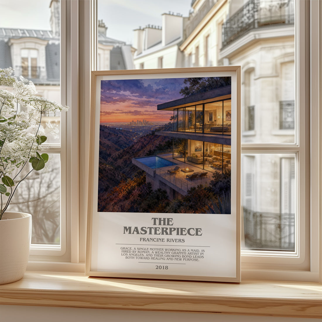 The Masterpiece bookish poster colour and style options – Francine Rivers book art