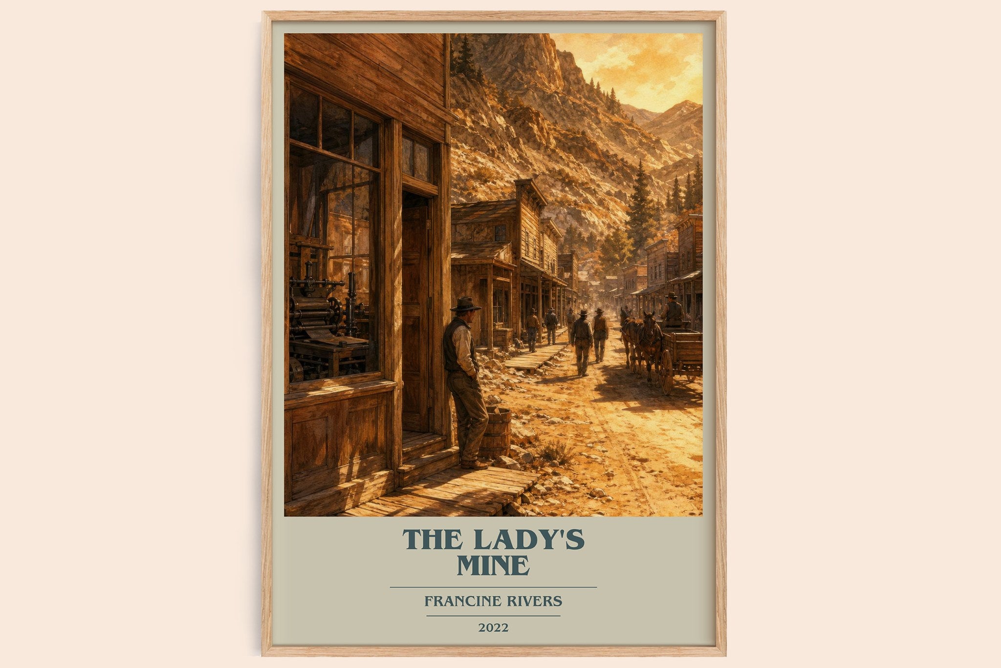 The Lady's Mine Book Cover Poster by Francine Rivers