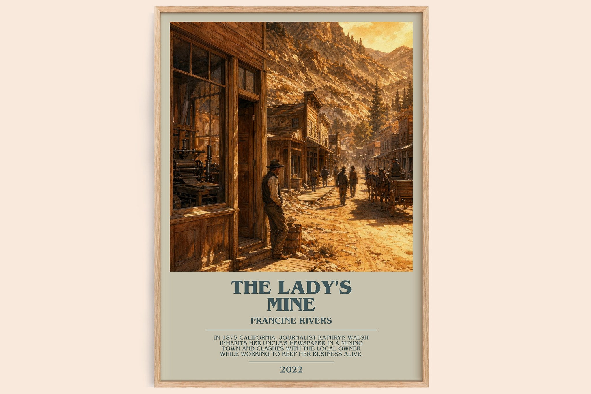 The Lady's Mine Bookish Wall Art by Francine Rivers