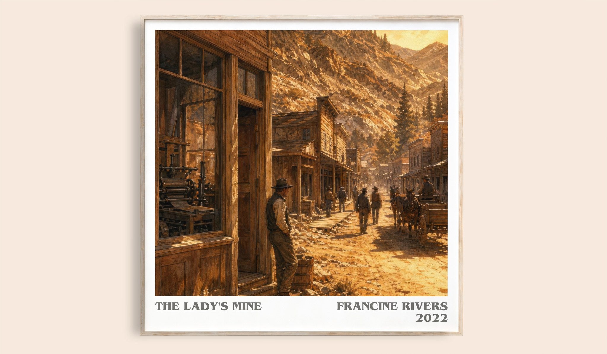 The Lady's Mine Literary Art Print by Francine Rivers