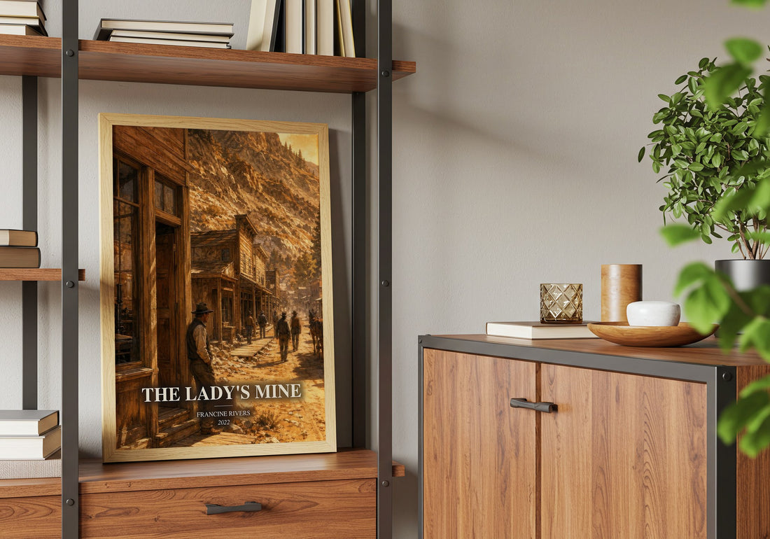 The Lady's Mine book watercolour illustration paper finish options – matte satin gloss