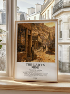 The Lady's Mine bookish poster colour and style options – Francine Rivers book art