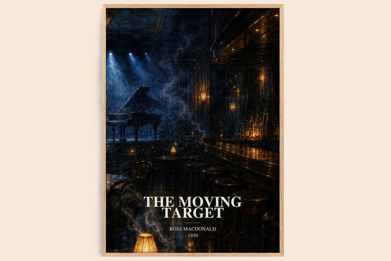 The Moving Target Book Watercolour Illustration by Ross Macdonald (Edge style)