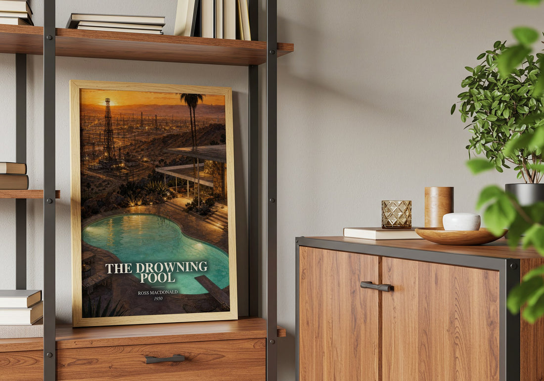 The Drowning Pool book watercolour illustration paper finish options – matte satin gloss