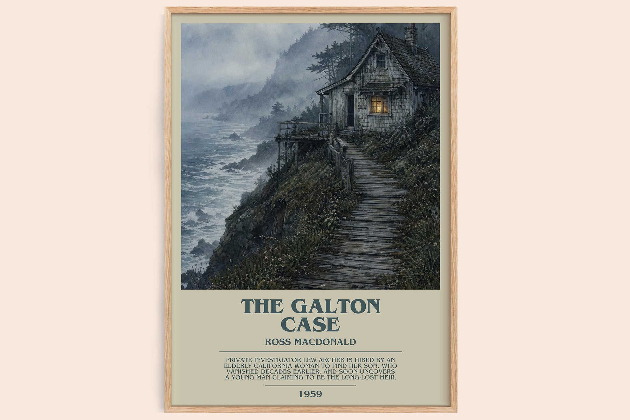 The Galton Case Bookish Wall Art by Ross Macdonald