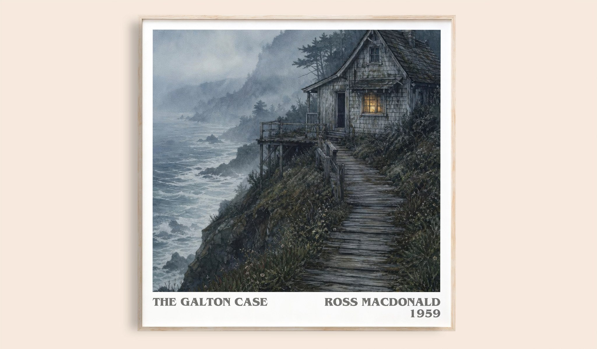 The Galton Case Literary Art Print by Ross Macdonald