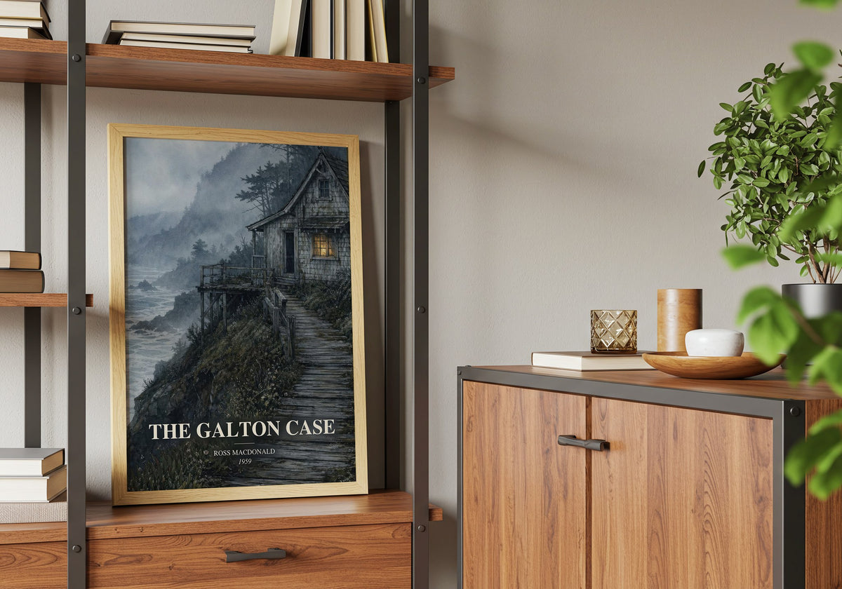 The Galton Case book watercolour illustration paper finish options – matte satin gloss