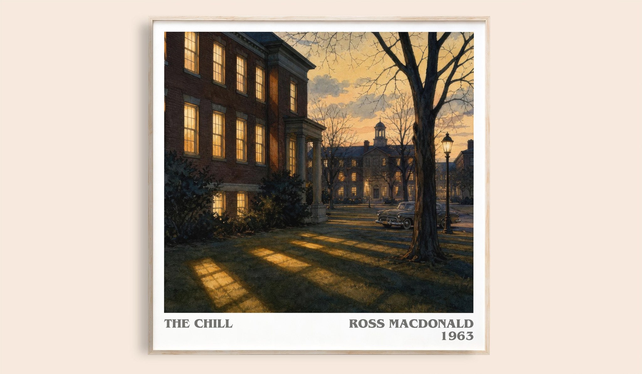 The Chill Literary Art Print by Ross Macdonald