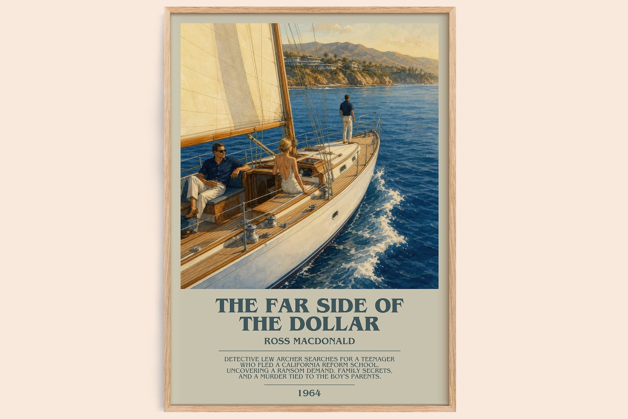 The Far Side of the Dollar Bookish Wall Art by Ross Macdonald
