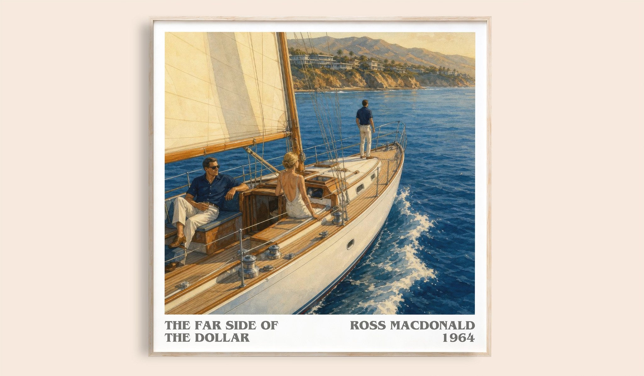 The Far Side of the Dollar Literary Art Print by Ross Macdonald
