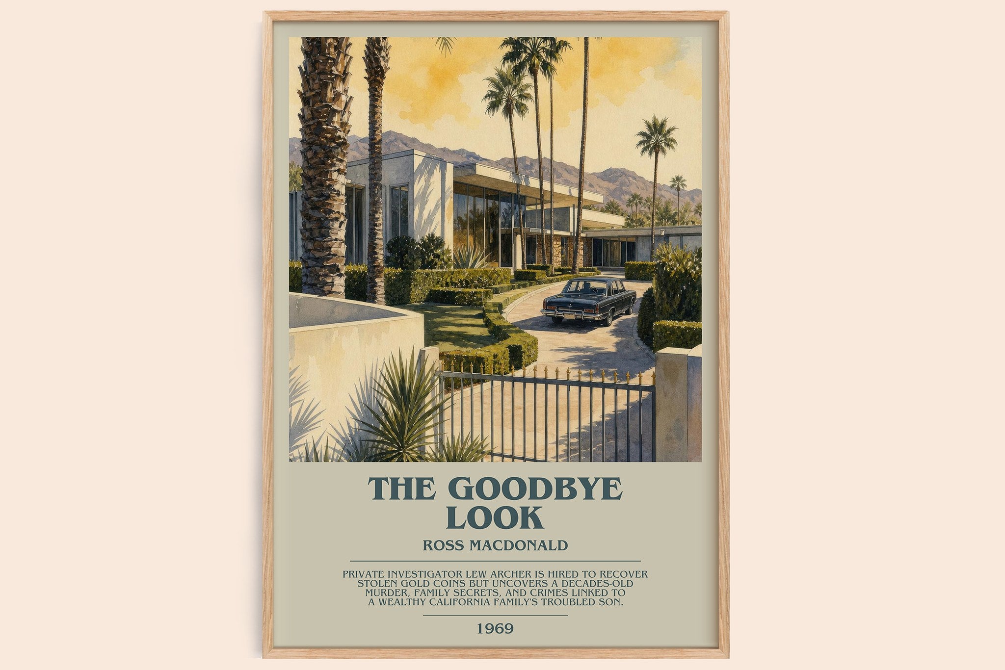 The Goodbye Look Bookish Wall Art by Ross Macdonald