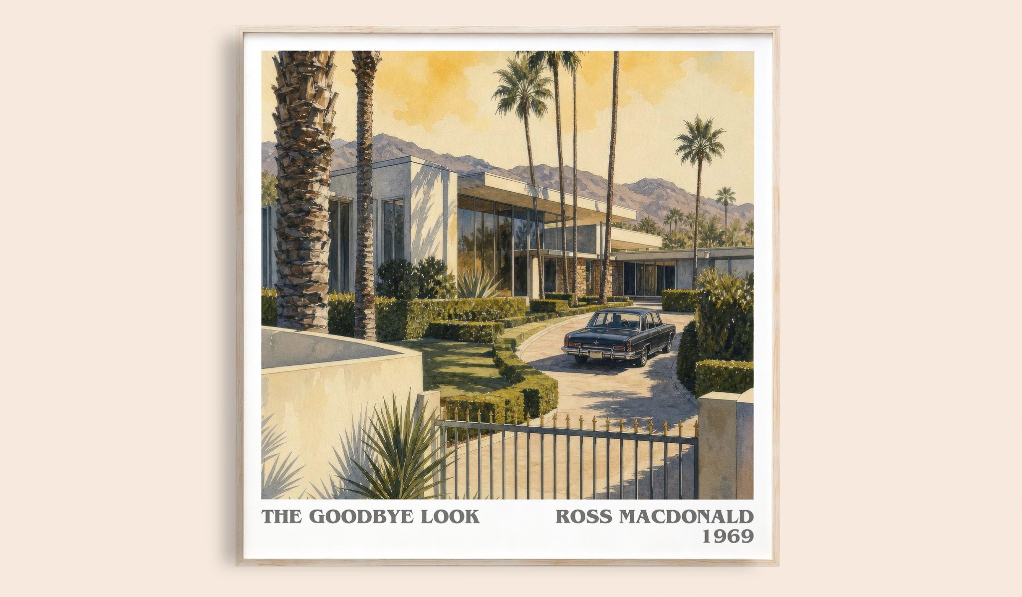The Goodbye Look Literary Art Print by Ross Macdonald