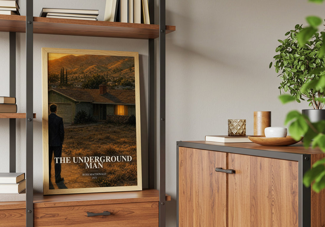 The Underground Man book watercolour illustration paper finish options – matte satin gloss