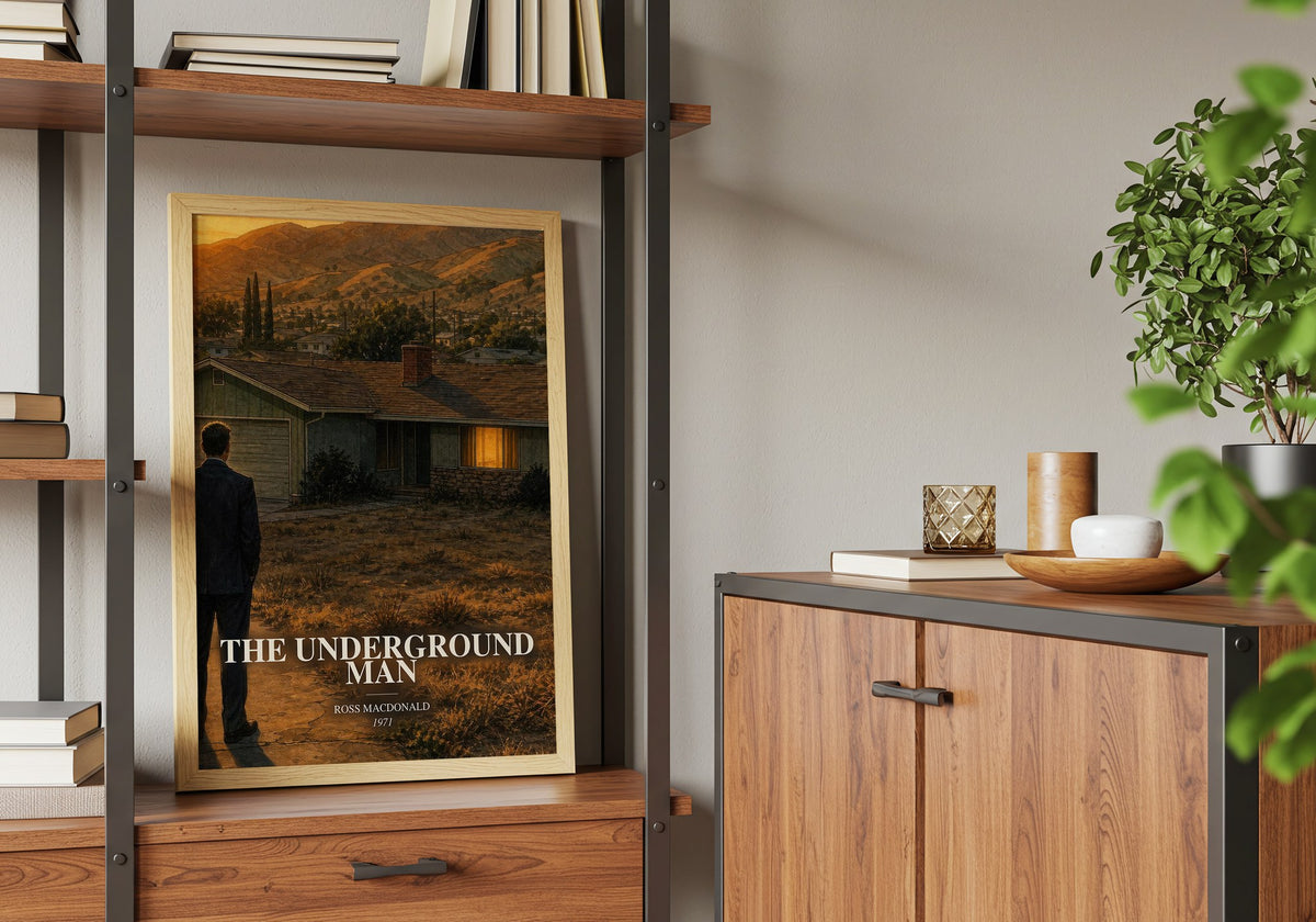 The Underground Man book watercolour illustration paper finish options – matte satin gloss