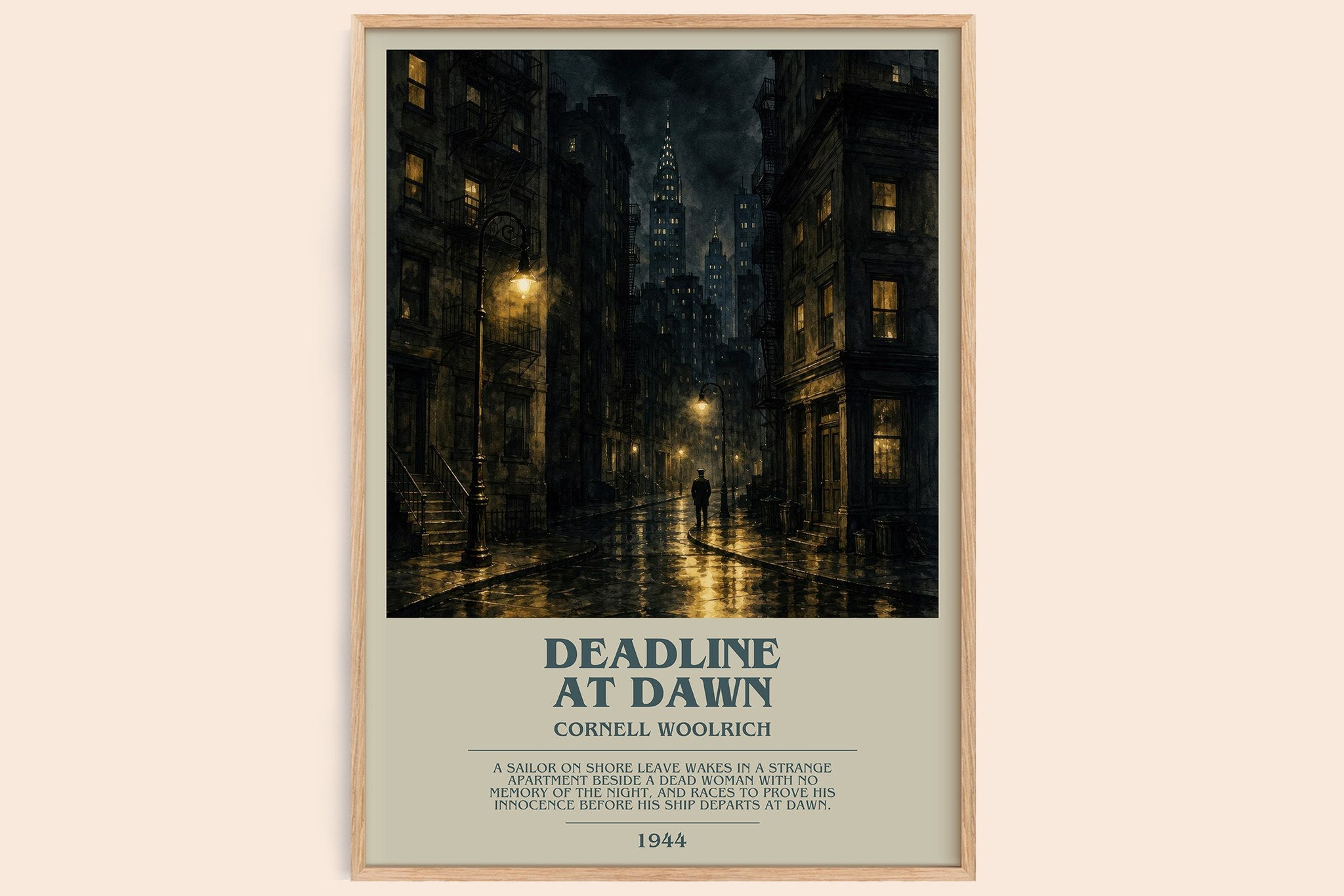 Deadline at Dawn Bookish Wall Art by Cornell Woolrich
